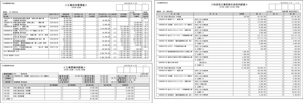 建設 土木 設備工事業向け 建設業会計 E2move 建設会計